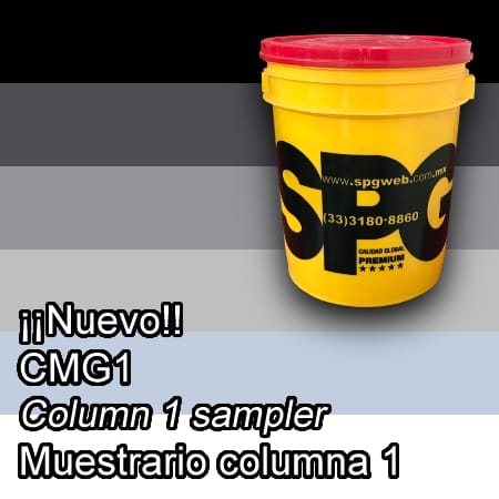 Muestrario No. 1 de colores endurecedores para pisos de concreto SPG®